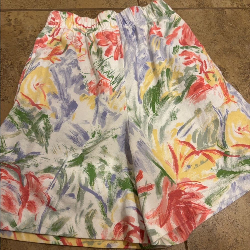 Jones New York Sport Floral Cotton Jacket with 2 matching shorts. 90s petite🎀 - Picture 12 of 15